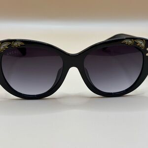 Gucci Black Sunglasses with Gold Accents